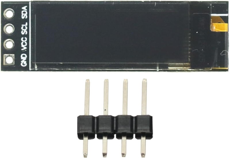 GODIYMODULES 2Pcs 0.91 Inch OLED Screen 128x32 IIC I2C Screen White LCD OLED Display DIY SSD1306 OLED Display Module DC 3.3V 5V for Arduino Display PIC AVR STM32 - Image 4